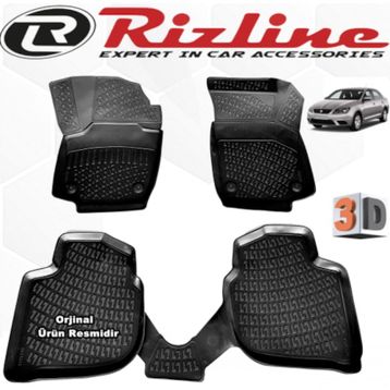 Rizline Seat Toledo 2012-2020 3D Havuzlu Paspas