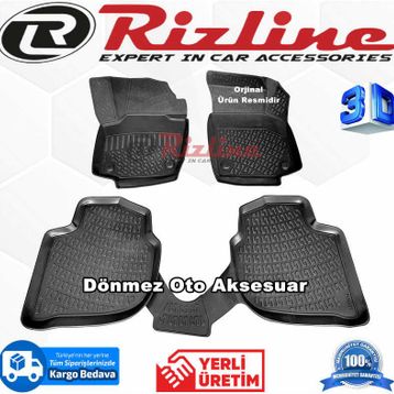 Rizline Skoda Rapid 3D Havuzlu Paspas