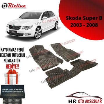 Rizline Skoda Super B 2003-2008 3d Havuzlu Paspas