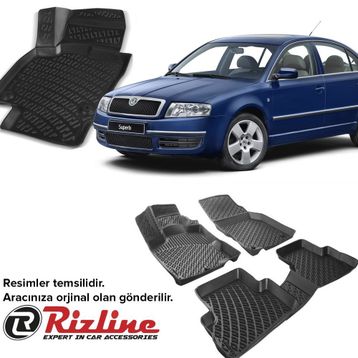 Rizline Skoda SuperB 2003-2008 3D Havuzlu Paspas