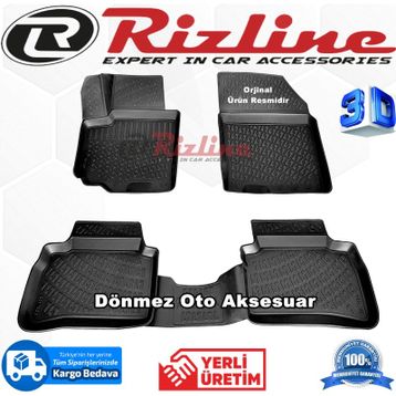 Rizline Suzuki Swift 2010 2017 Siyah 3D Havuzlu Paspas