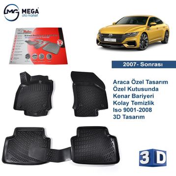 Rizline Volkswagen Arteon 2017-2018 3D Havuzlu Paspas