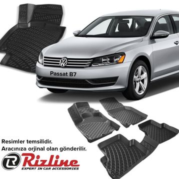 Rizline Volkswagen Passat B7 2011-14 3D Havuzlu Paspas