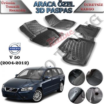 Rizline Volvo V50 3D Havuzlu Paspas