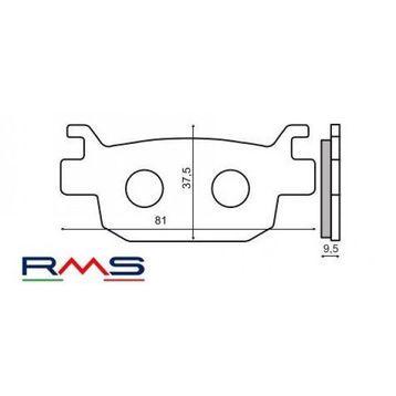 Rms Honda SH 300 Arka Fren Balata