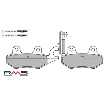 Rms Yamaha YBR 250 Ön Fren Balata