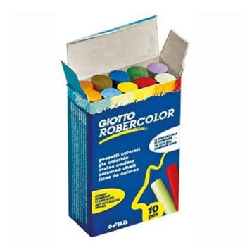 Robercolor 5389 00 10'lu Yuvarlak Tozsuz Karışık Renk Tebeşir