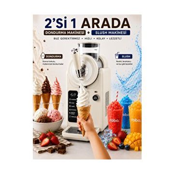 Robo 2in1 Slush ve Dondurma Makinesi