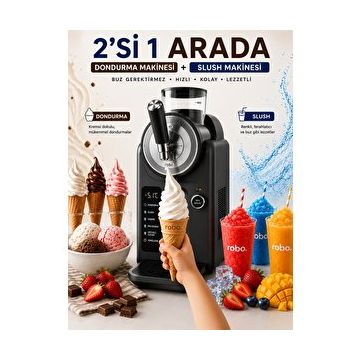 Robo 2in1 Slush ve Dondurma Makinesi