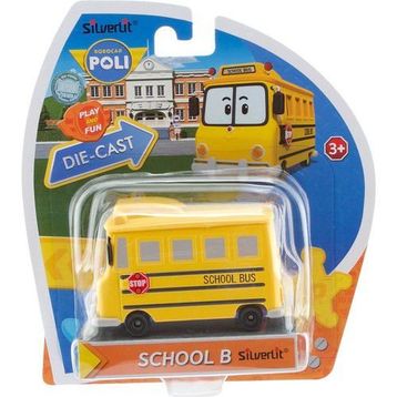 Robocar Poli Metal Araç School B Figür