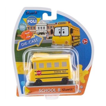 Robocar Poli Metal Araç School B Figür