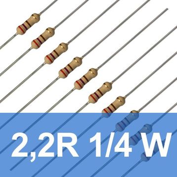 Robocombo 10 Adet 2.2R 1/4 W Ohm Direnç