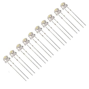 Robocombo 10 Adet 4.8 mm Şeffaf Beyaz Mantar Led