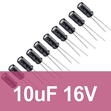 Robocombo 10uF 16V 10 Adet Elektrolitik Kondansatör