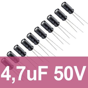 Robocombo 4.7uf 50V 10 Adet Elektrolitik Kondansatör