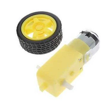 Robot Diyarı 6 V 250 RPM Motor ve Tekerlek Seti