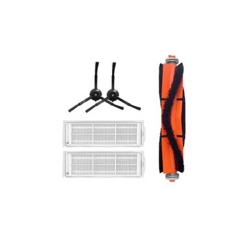Robotyedek Xiaomi Mop 2 Pro Siyah Uyumlu 5 Parça Set Yedek Fırça Filtre