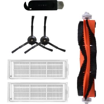 Robotyedek Xiaomi Mop 2 Pro Siyah Uyumlu 6 Parça Set Yedek Fırça Filtre