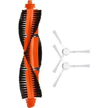 Robotyedek Xiaomi Mop Pro Styj02ym Beyaz Uyumlu 3 Parça Yedek Ana Fırça ve Yan Fırça