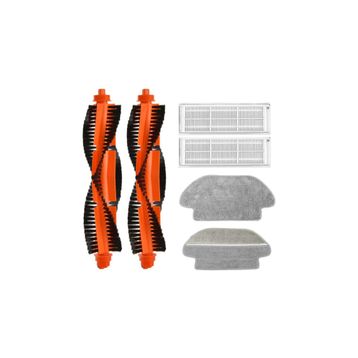 Robotyedek Xiaomi Mop Pro Styj02ym Beyaz Uyumlu 6 Parça Set Yedek Fırça Hepa Filtre Mop