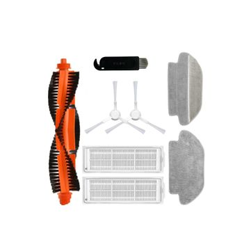 Robotyedek Xiaomi Mop Pro Styj02ym Beyaz Uyumlu 8 Parça Set Yedek Fırça Hepa Filtre Mop