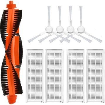 Robotyedek Xiaomi Mop Pro Styj02ym Beyaz Uyumlu 9 Parça Set Yedek Mopsuz Fırça Hepa Filtre Mop
