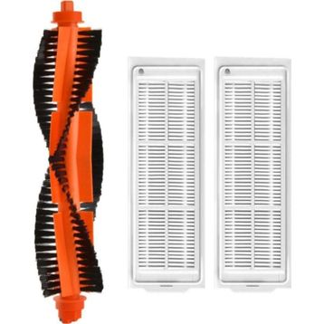 Robotyedek Xiaomi Mop Pro Styj02ym Siyah Uyumlu 3 Parça Yedek Ana Fırça ve Hepa Filtre