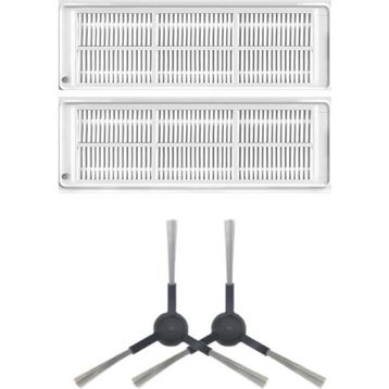 Robotyedek Xiaomi Mop Pro Styj02ym Siyah Uyumlu 4 Parça Yedek Hepa Filtre ve Yan Fırça