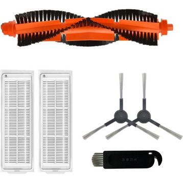 Robotyedek Xiaomi Mop Pro Styj02ym Siyah Uyumlu 6 Parça Yedek Mopsuz Fırça Hepa Filtre