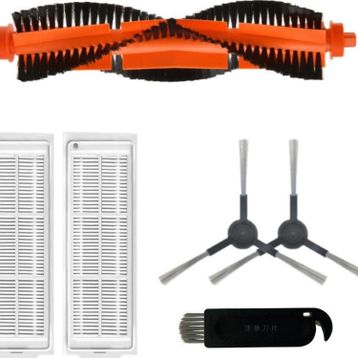Robotyedek Xiaomi Mop Pro Styj02ym Siyah Uyumlu 6 Parça Yedek Mopsuz Fırça Hepa Filtre
