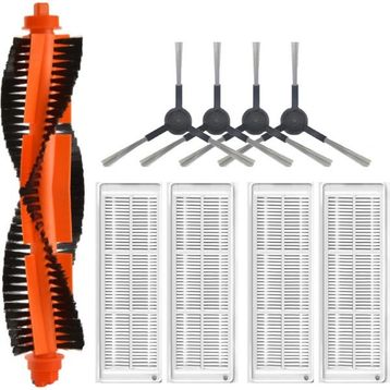 Robotyedek Xiaomi Mop Pro Styj02ym Siyah Uyumlu 9 Parça Set Yedek Mopsuz Fırça Hepa Filtre Mop