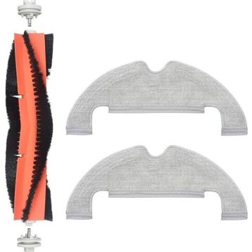 Robotyedek Xiaomi Vacuum Mop 2 Ultra Uyumlu 3 Parça Yedek Ana Fırça ve Mop
