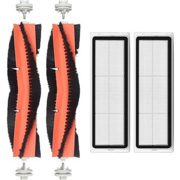 Robotyedek Xiaomi Vacuum Mop 2 Ultra Uyumlu 4 Parça Yedek Ana Fırça ve Hepa Filtre