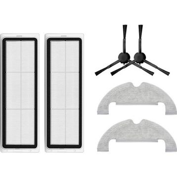 Robotyedek Xiaomi Vacuum Mop 2 Ultra Uyumlu 6 Parça Yedek Hepa Filtre Yan Fırça Mop