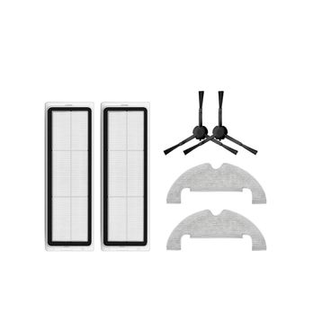 Robotyedek Xiaomi Vacuum Mop 2 Ultra Uyumlu 6 Parça Yedek Hepa Filtre Yan Fırça Mop