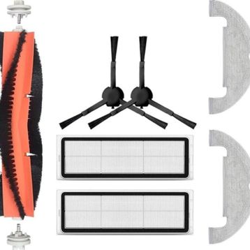 Robotyedek Xiaomi Vacuum Mop 2 Ultra Uyumlu 7 Parça Yedek Fırça Filtre Mop