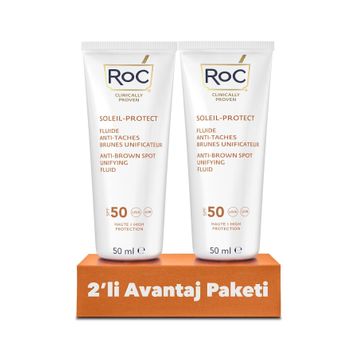 ROC Leke Karşıtı SPF50 2x50 ML Yüz Güneş Kremi