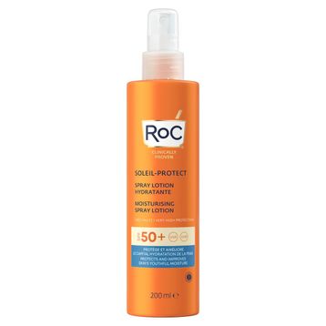 Roc Soleil Protect 50+ Faktör Tüm Cilt Tipleri İçin Renksiz 200 ml Güneş Koruyucu Losyon
