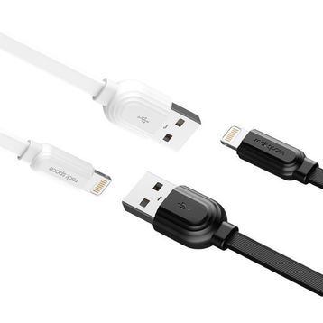 Rock Space S5 1 mt 2.4A Lightning Şarj ve Data Aktarım Kablosu