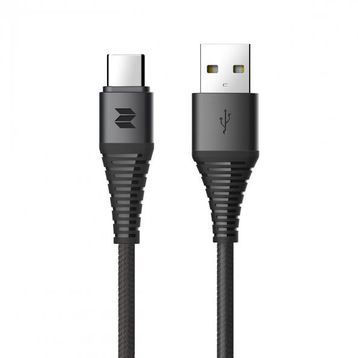 Rock Space Z10 1 mt 3A Hi-Tensile Type-C Şarj ve Data Aktarım Kablosu