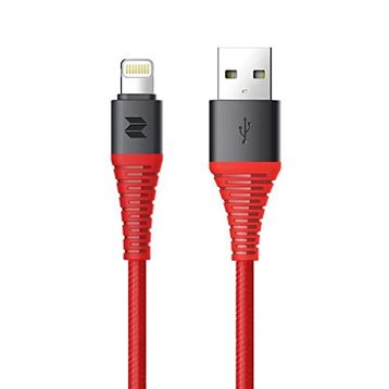 Rock Space Z8 Hi-Tensile 120 cm 5 V 2 A Kırmızı Max Lightning Şarj ve Data Aktarım Kablosu