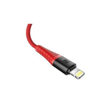 Rock Space Z8 Hi-Tensile 120 cm 5 V 2 A Kırmızı Max Lightning Şarj ve Data Aktarım Kablosu
