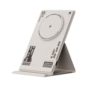 Rock W50 MagSafe Standlı Beyaz Kablosuz Şarj Cihazı