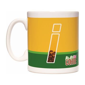 Rock'n Fox I Harfli Kahve Tasarımlı Baş Harf First Coffee Kupa Bardak