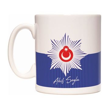 Rock'n Fox Kişiye İsme Özel Polis Mesleki Tasarım Kupa Bardak