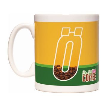 Rock'n Fox O Harfli Kahve Tasarımlı Baş Harf First Coffee Kupa Bardak