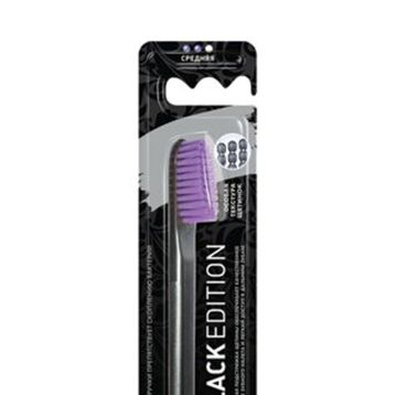 Rocs Black Edition Mor Orta Sert Diş Fırçası