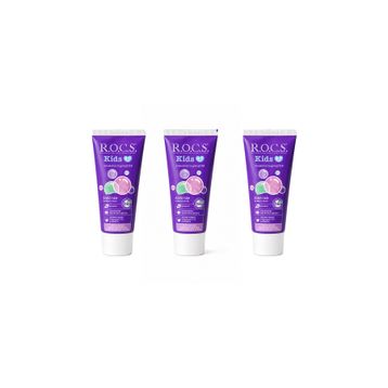 Rocs Kids 4-7 Yaş Meyveli Çocuk Balon Sakızı 3x35 ml Diş Macunu