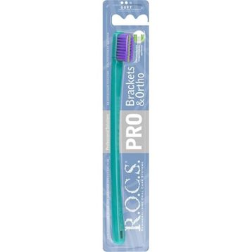 Rocs Pro Ortho Braket Yeşil Mor Ortodonti Diş Fırçası