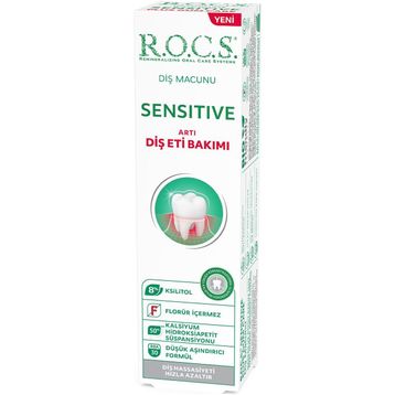Rocs Sensitive+ Diş Eti Bakımı 94 gr Diş Macunu